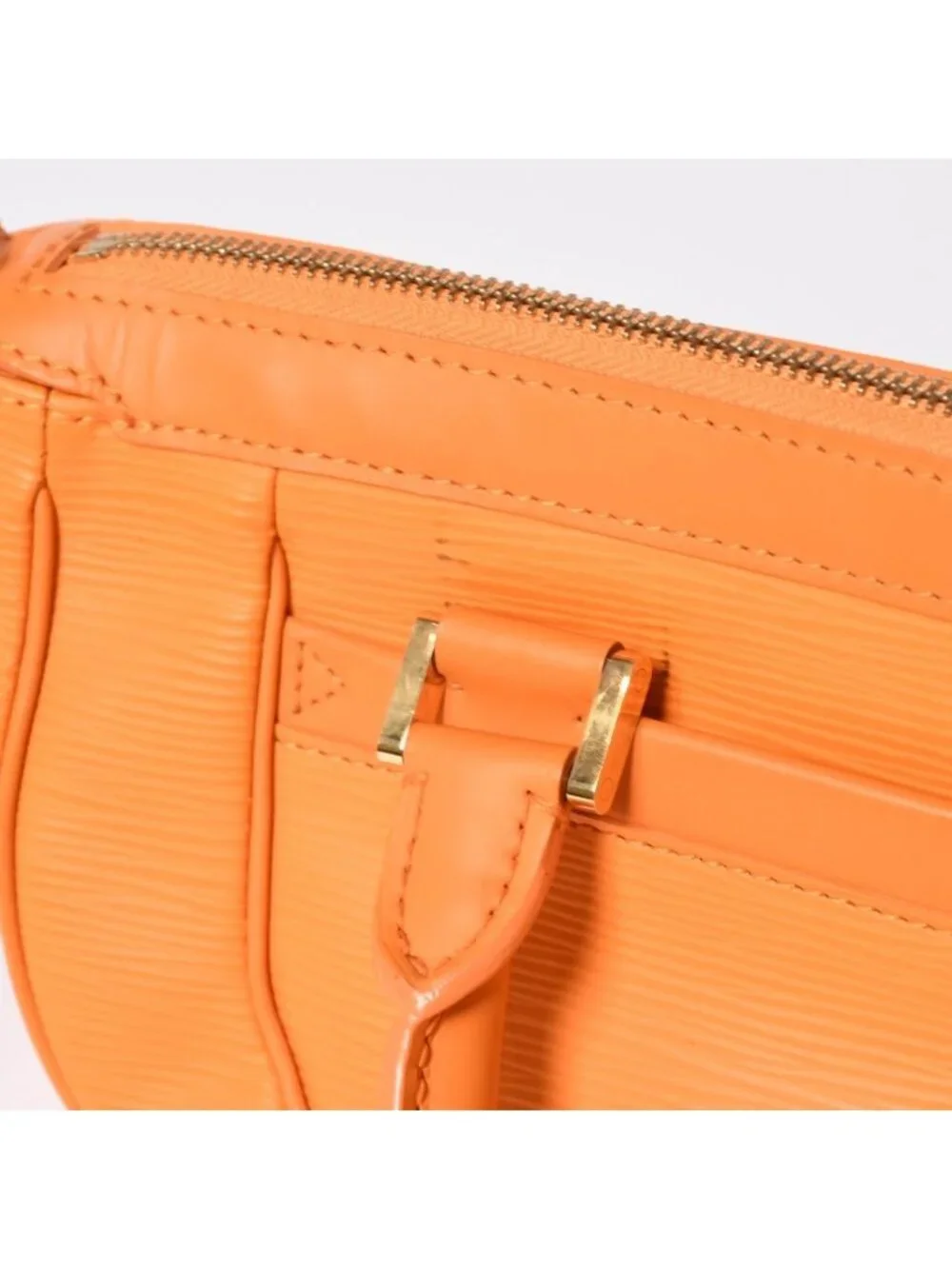 Louis Vuitton Dhanura PM 2-Way Bag Epi Leather Mandarin Orange Gold